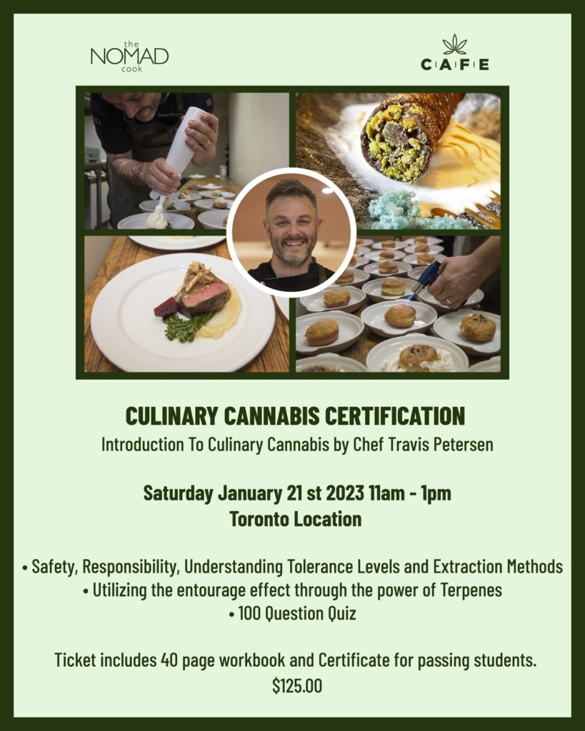 nomad chef cannabis cooking certification