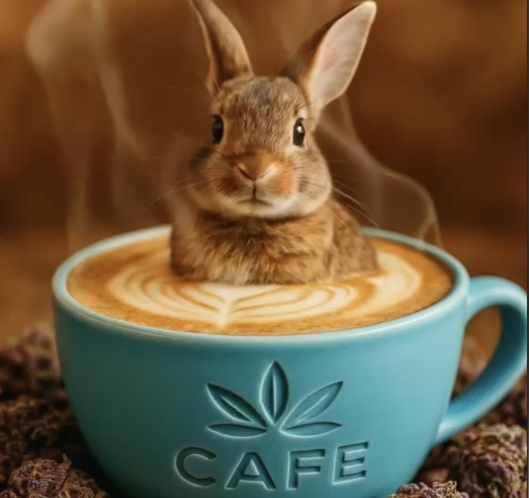 AI Easter Bunny Cappuccino