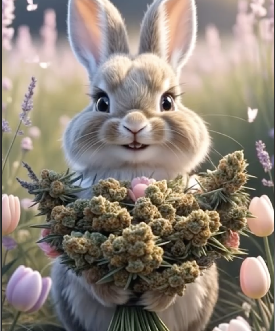 AI Easter Bunny Bush