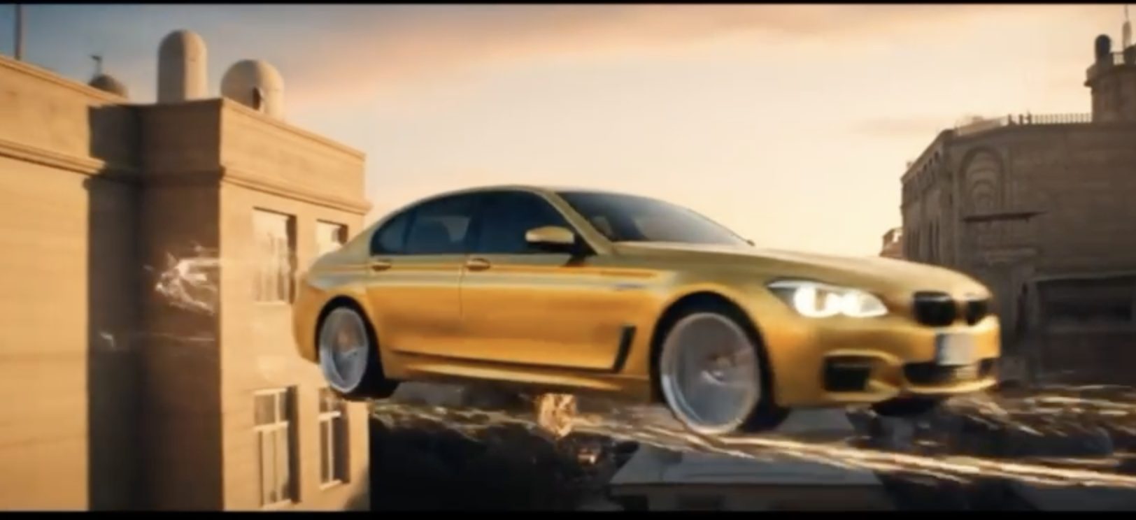 AI Flying Gold Car